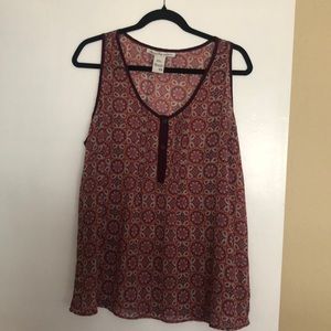 American Rag sleeveless sheer top